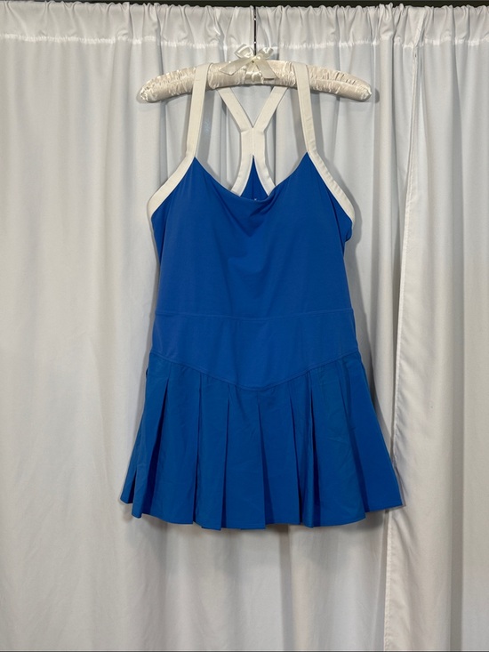JoyLab Dresses & Skirts - JoyLab Blue Mini Dress with White Straps